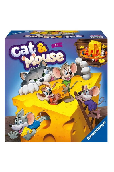 RAVENSBURGER Cat Mouse board game, for children from 4 years old, multilingua...