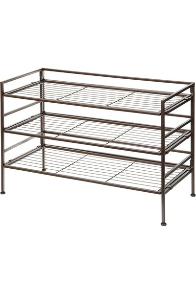 Amazon basics 9-Pair Shoe Rack Organizer, Black