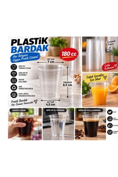 nexpak Plastik Pet Bardak Otomat Bardağı 180 cc 3000 Adet