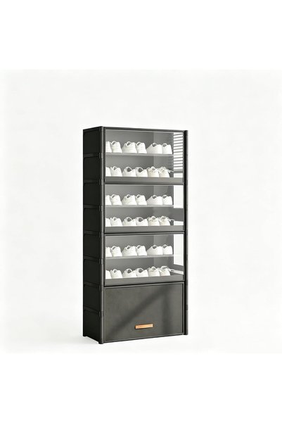 LBMT Shoe Rack 9 Tiers, خزانة احذية, Shoe Storage Organizer with Transparent ...