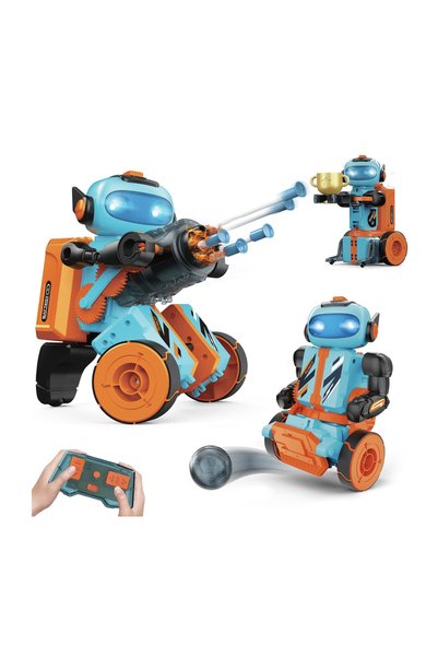 Krista Robot educațional STEM 3-în-1 cu telecomandă de 2.4 GHz și programare,...