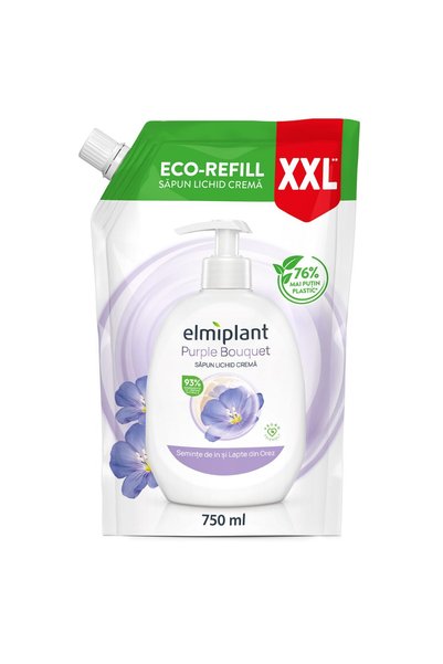 Generic Brand ELMIPLANT Крем-течен сапун за презареждане, с ленено семе и ори...