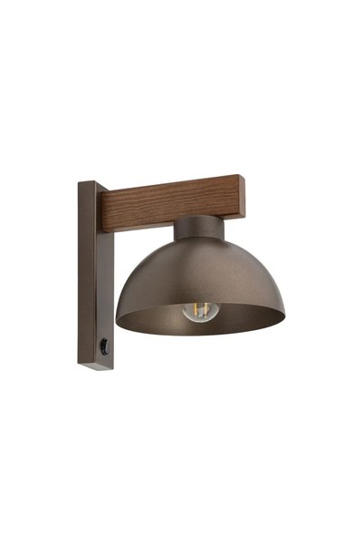 TK-Lighting TK Lighting OSLO φωτιστικό τοίχου καφέ E27 έως 15 W 180 x 220 x 2...