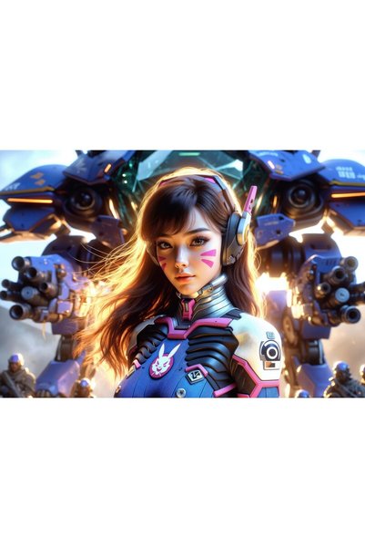 OEM Αφίσα Dva Overwatch Ήρωας 4k, 61x90 εκ., poster13682