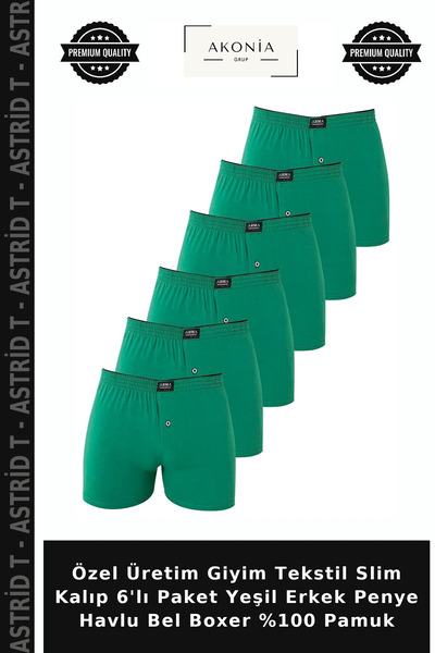 Generic Brand Special Production Clothing Textile Slim Fit 6-Pack Green Men's...