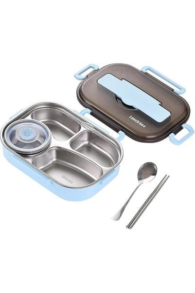 MIZAJIC Bento Lunch Box for Kids and Adults Leakproof 3 Compartment Food Cont...