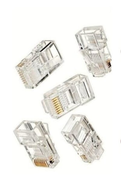Zeus Lojistik 100 Adet Cat5 Cat6 Rj45 8P8C Jack Ethernet İnternet Modem Kablosu Soketi Network Uç (100 Adet)