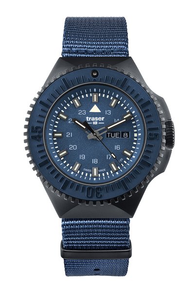 Traser H3 109856 P69 Negru-Albastru Stealth 46mm 20ATM