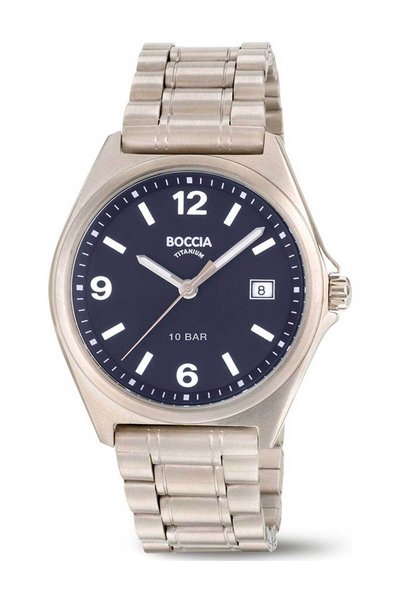 Boccia 3663-02 Ceas bărbătesc din titan 39mm 10ATM