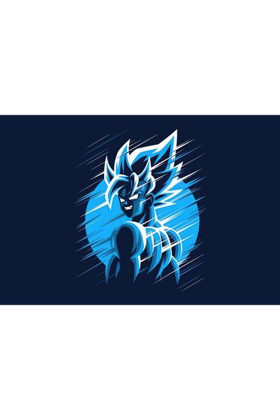 OEM Αφίσα Dragon Ball Z Goku Blue Moon 4k, 61x90 εκ., poster14012