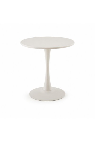 Generic طاولة كافيه حديد T-8 OFF WHITE 70*70
