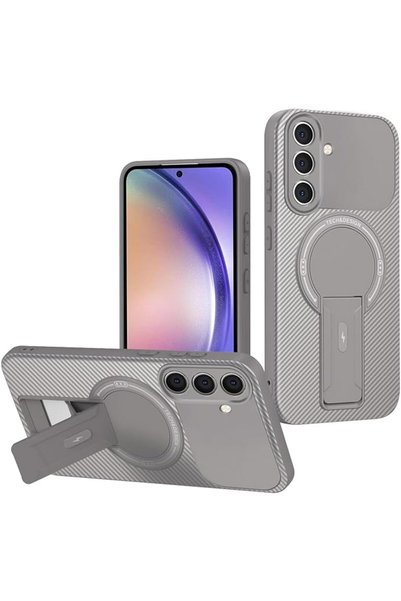 Noor Spark For Samsung Galaxy A57, Carbon Fiber Texture Magnetic Phone Case w...