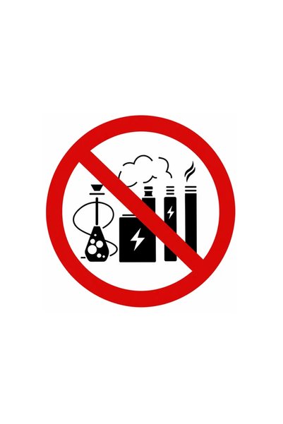 NO BRAND No Smoking Sticker 18 20 x 20 cm red black