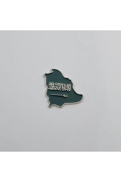 Generic ملصق على شكل خريطة علم المملكة العربية السعودية، مصنوع من البي في سي،...