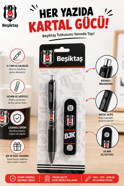 Beşiktaş مجموعة أدوات مكتبية مرخصة للمدارس الابتدائية، قلم متعدد الاستخدامات ...