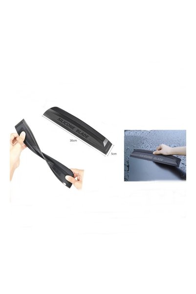 kumkumticaret Silicone Auto Drying Squeegee Non-Scratch Flexible Auto Water S...
