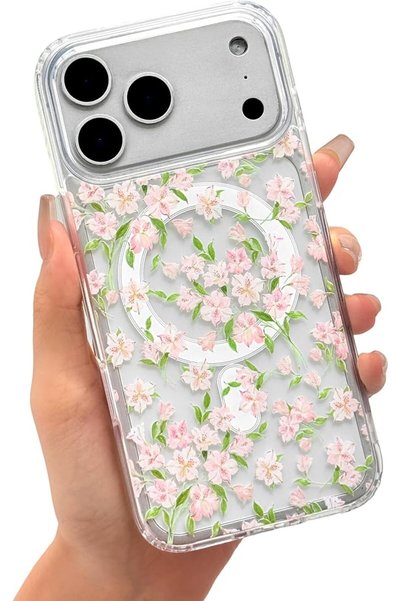 GENERAL حافظة ZTOFERA لهاتف iPhone 18 Pro Max مناسبة لـ MagSafe - Big Flower