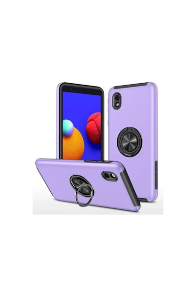 kumkumticaret Samsung Galaxy A01 Core Case Elite Ring Cover - Purple