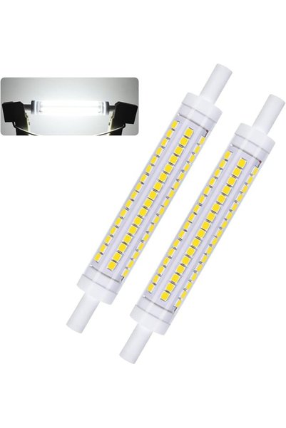 TERRIFI عبوة من قطعتين: مصباح LED R7S بطول 118 مم، 10 واط، قابل للتعتيم، مصبا...