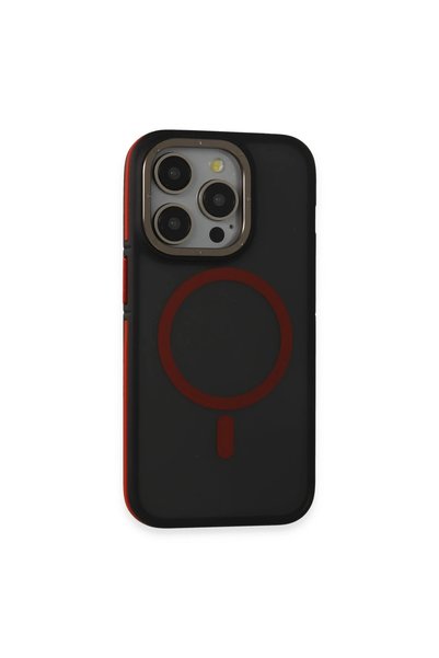 kumkumticaret Joko Apple iPhone 14 Pro Max Case Rocky Magsafe Cover - Black-Red