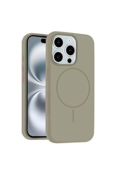 kumkumticaret Joko Apple iPhone 15 Pro Max Case Jully Magsafe Cover - الصحراء...