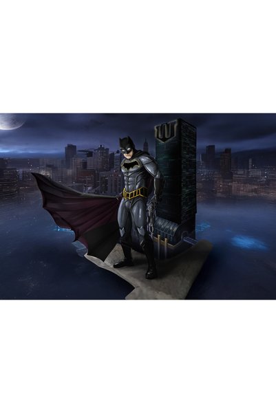 OEM Poster Batman Standing Alongside Wayne Tower, 61x90 cm, poster15014