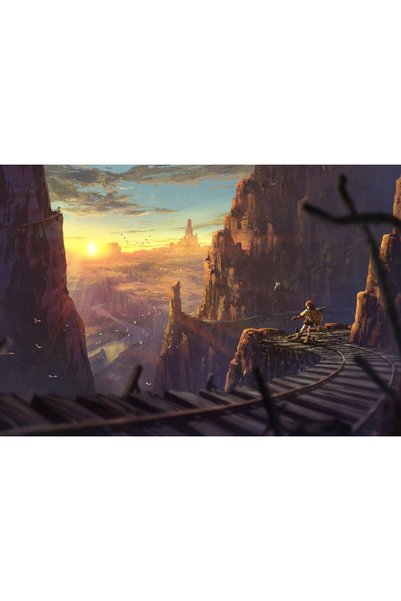 OEM Poster Anime Girl Train Art 4k, 61x90 cm, poster15236