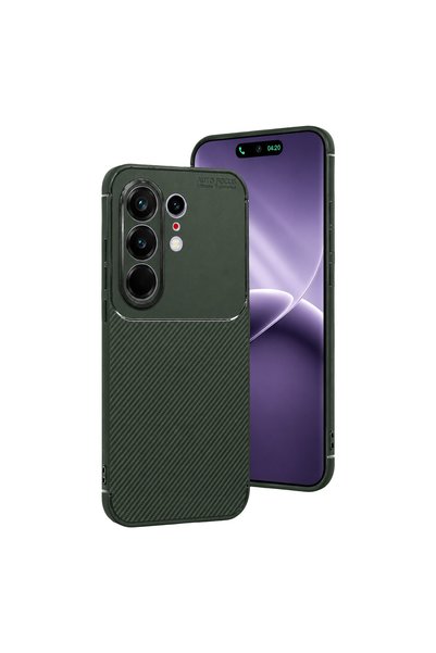 kumkumticaret غطاء كربون تلقائي التركيز لـ Tecno Camon 50 Pro 5G - أخضر داكن