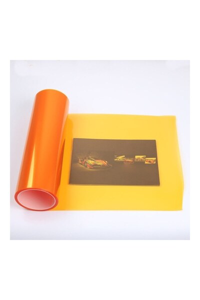 kumkumticaret Headlight stop film 1mx30cm orange