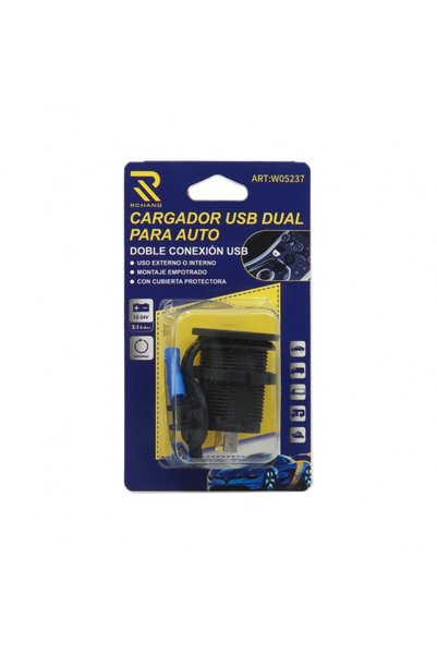 Rolinger Oems RCHANG ΔΙΠΛΗ ΥΠΟΔΟΧΗ USB ΓΙΑ ΤΟ ΑΥΤΟΚΙΝΗΤΟ W10005