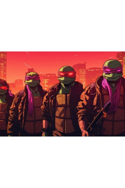 OEM Poster Teenage Mutant Ninja Turtles Hotline Miami, 61x90 cm, poster16540