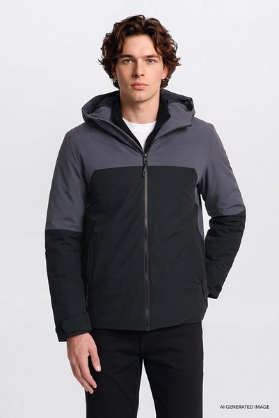 Lee Relaxed Fit Relaxed Fit Hooded Pocket Puffer Coat