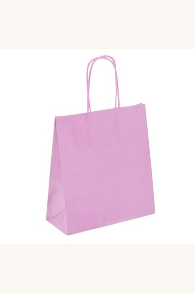 Comerivo Punguita hartie kraft lila cu manere pentru cadouri 10.8x6.5x14.6cm