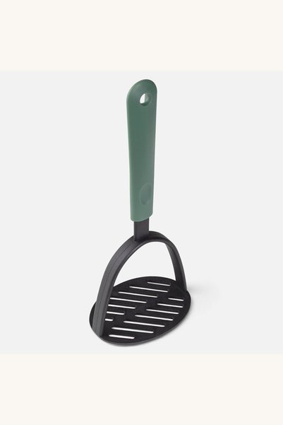 Comerivo Presa cartofi si legume din plastic, maner verde, 24cm - piure pufos