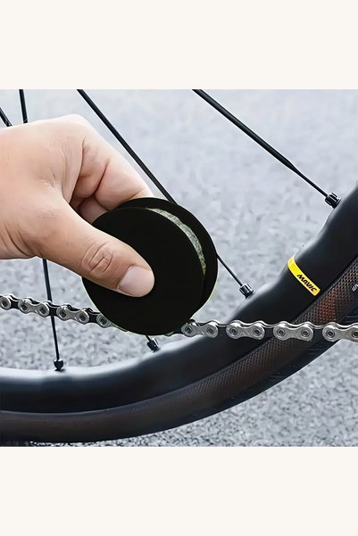 Comerivo Dispozitiv curatare si lubrifiere lant bicicleta, diametru 6cm