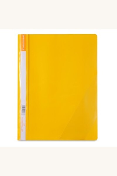 Comerivo Dosar cu sina A4 din plastic galben pentru organizarea documentelor