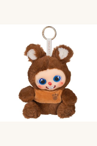 Comerivo Ursulet de Plus Maro Bubu - Breloc Scoala 17cm cu Broderie
