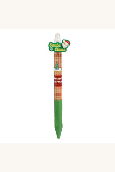 Comerivo Pix cu cerneala termosensibila in carouri, 14.5cm, model Craciun ros...