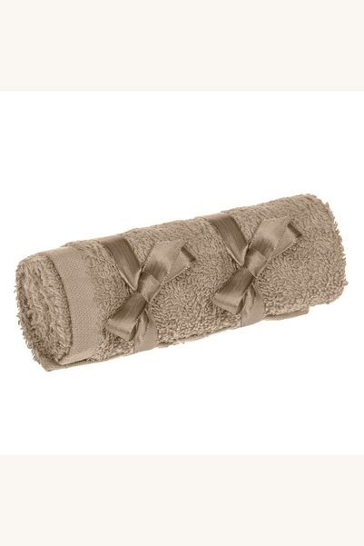 Comerivo Prosop de fata bumbac moale, culoare taupe 70x50cm