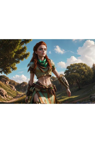 OEM Αφίσα Aloy Horizon Zero Dawn Τέχνη Φαντασίας 5k, 61x90 εκ., poster17725