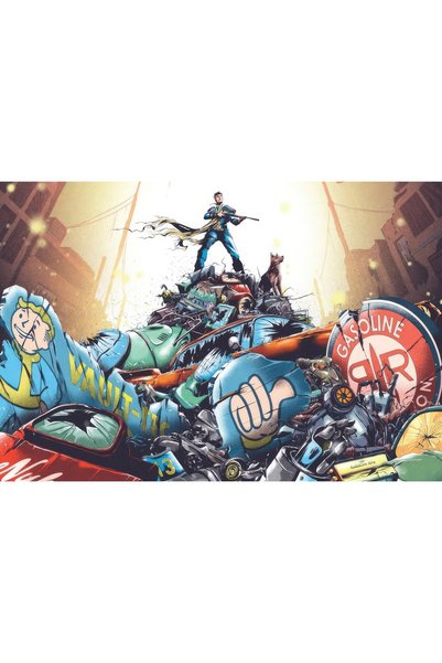 OEM Постер Fallout 4k, 61x90 см, poster20818