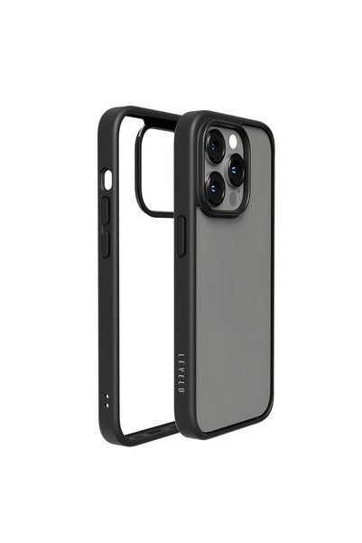 Levelo Lifeloo Transparent Case for iPhone 14 Pro - Black
