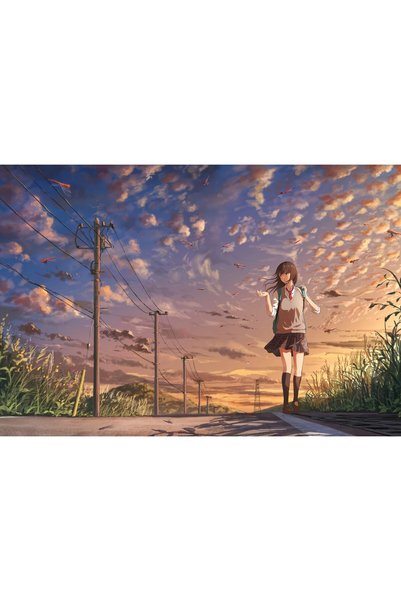 OEM Poster Anime Girl Going To School, 61x90 cm, poster20546