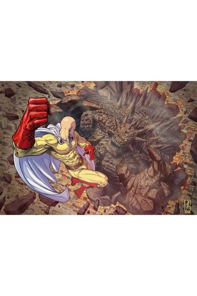OEM Постер Сайтама One Punch Man 4k, 61x90 см, poster20791