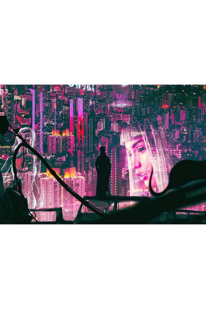 OEM Постер The Night Begin Ghost In The Shell, 61x90 см, poster21866