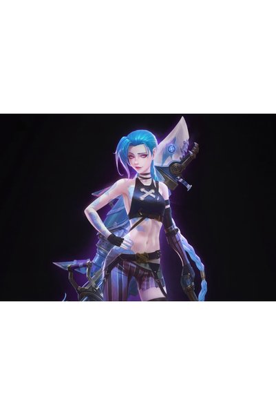 OEM Αφίσα Jinx Lol Dark 4k, 61x90 εκ., poster23217