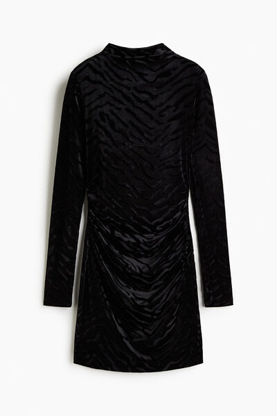 H&M Büzgülü Mini Elbise
