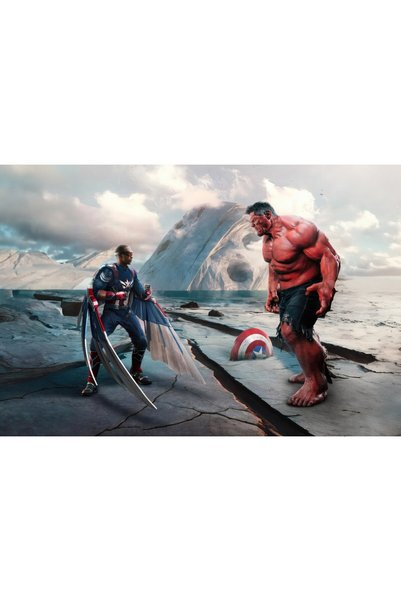 OEM Poster Captain America Brave New World, realizat de fani, 61x90 cm, poste...