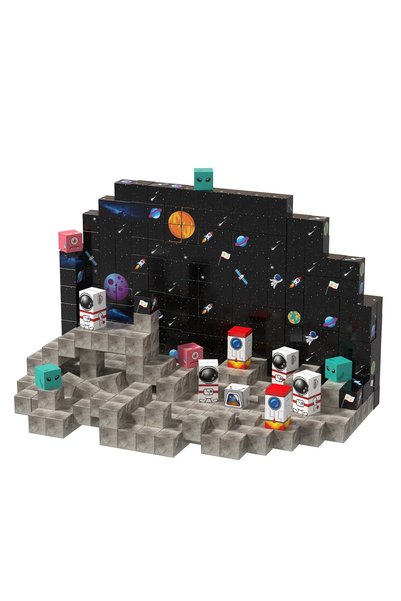 sallma Blocuri magnetice de constructie, 64 piese, compatibile Minecraft, joc...