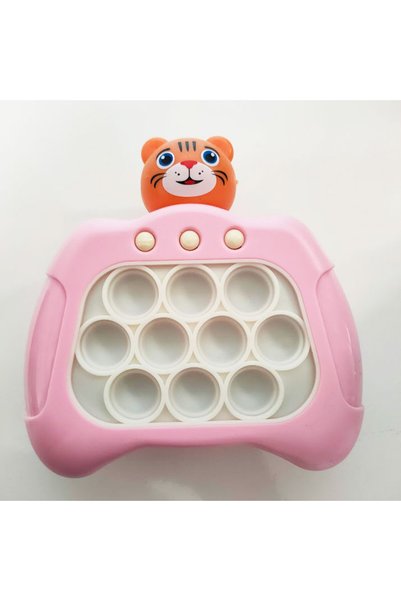 ETOY Joc interactiv Pop-It Consola, antistres, cu sunete si lumini, Tigru